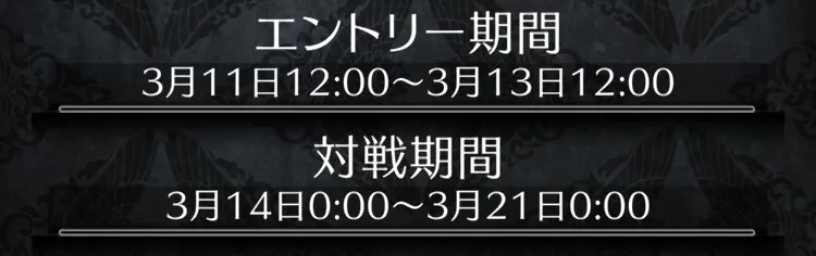 エントリー期間