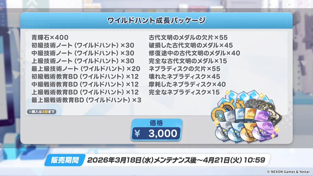 ワイルドハント成長パッケージ