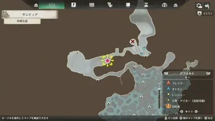 ボルボロス亜種の出現場所マップ1