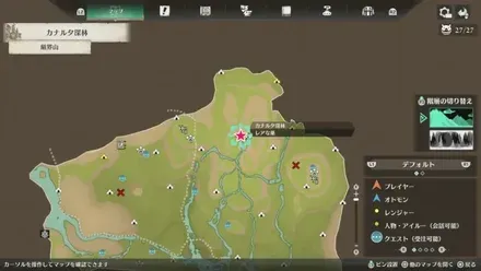 イャンガルルガの出現場所マップ1