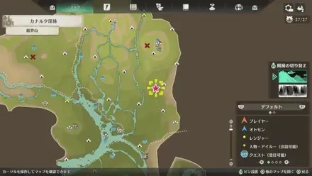 ガーグァの出現場所マップ1