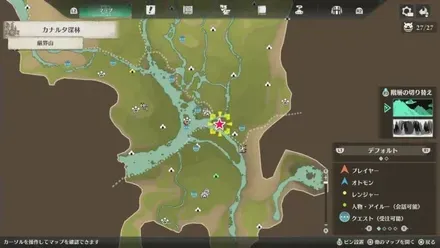 ズワロポスの出現場所マップ1