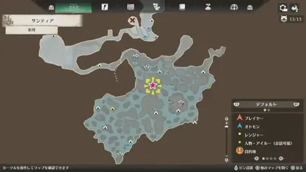 大蝕龍蟲の出現場所マップ1