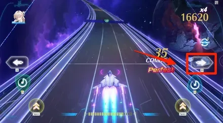 右ノーツボタン