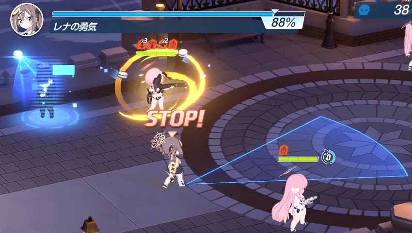 レナの視界に入らないように素早く敵を倒す