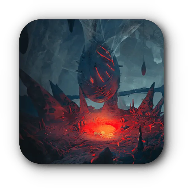 深層のクモの巣