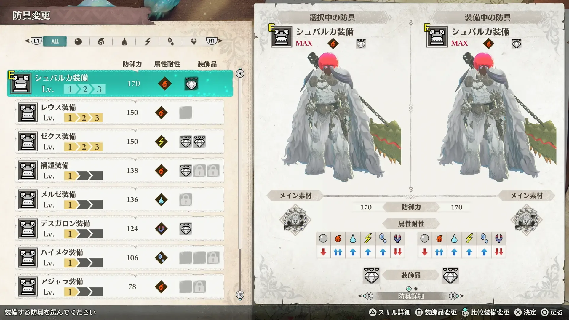 シュバルカ装備