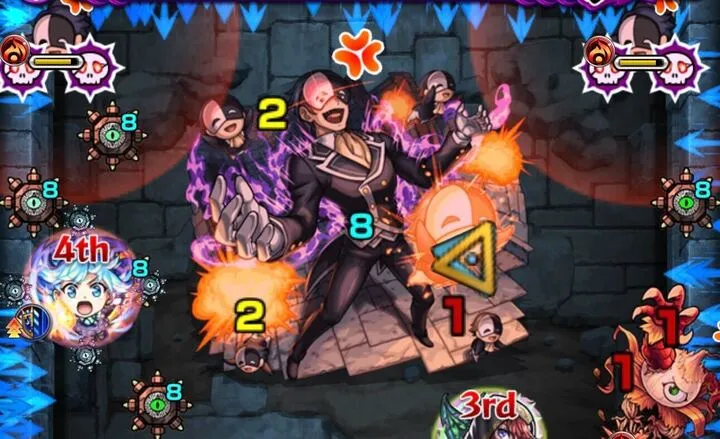 ドクロザコを倒して地雷を展開させよう