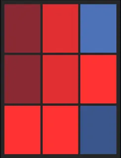 石井一成（飛翔）のホット・コールドゾーン画像