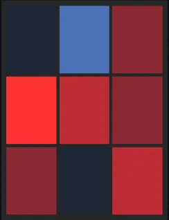 度会隆輝（飛翔）のホット・コールドゾーン画像