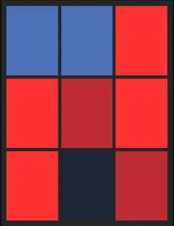 Ｄ・サンタナ（飛翔）のホット・コールドゾーン画像