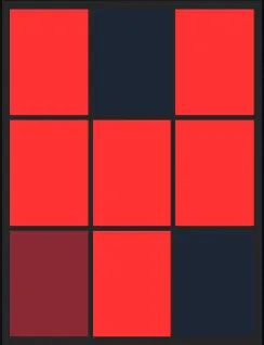 Ｔ・キャベッジ（飛翔）のホット・コールドゾーン画像