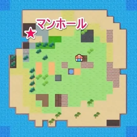 ポケモン情報局タウン地下入り口マップ
