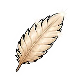 柔らかい巨鳥の羽根画像