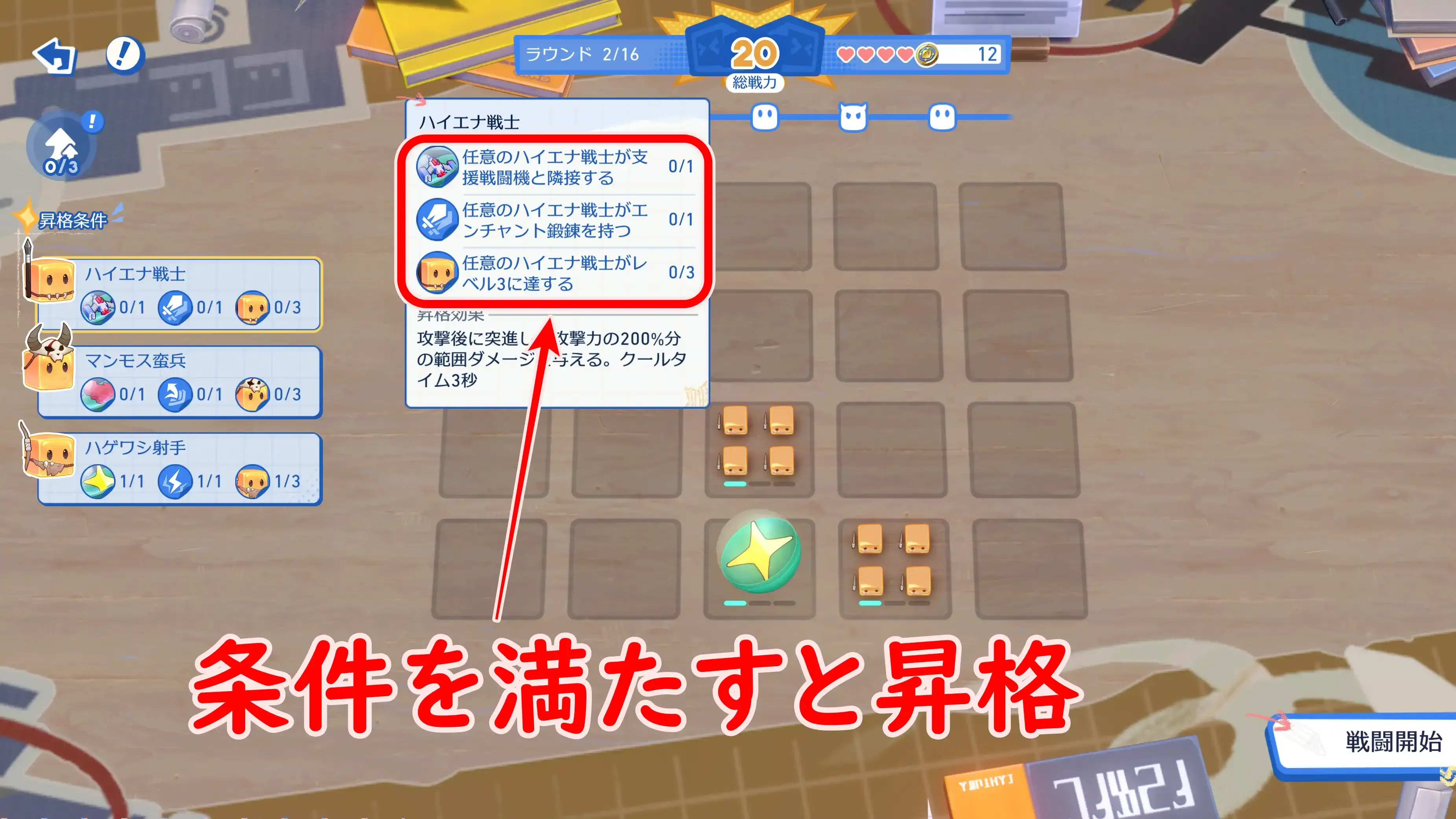 初の乱世録昇格条件