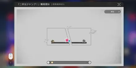 駅ホーム二次元ジャンプ戦利品マップ1