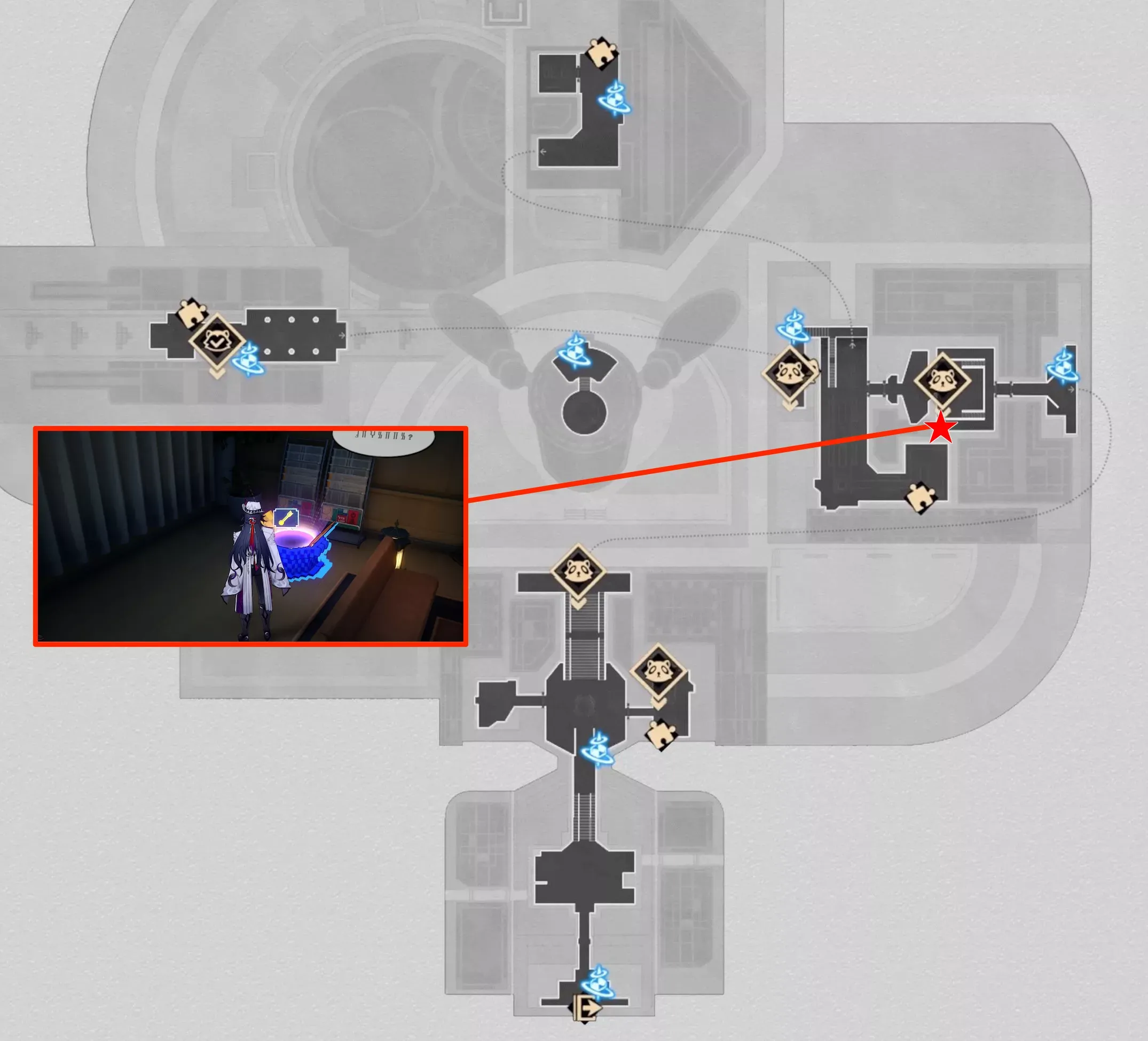 鱗淵境エリア2F二次元ジャンプ