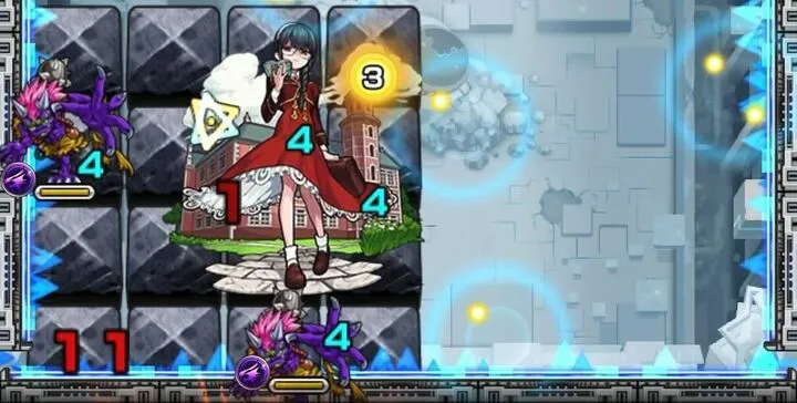 敵の間に挟まる