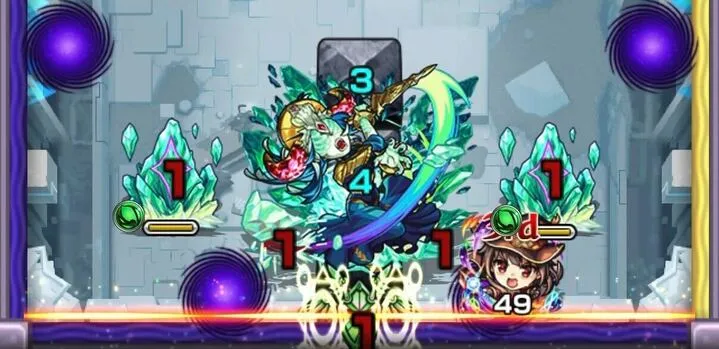 センサーにふれてから敵の間に挟まる