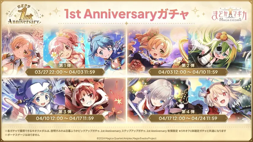 1stAnniversaryガチャ