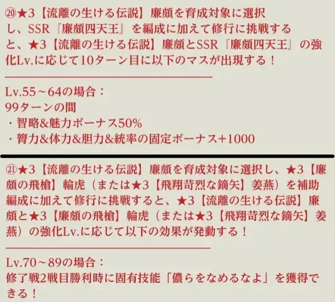 新たに特殊能力⑳と㉑が追加