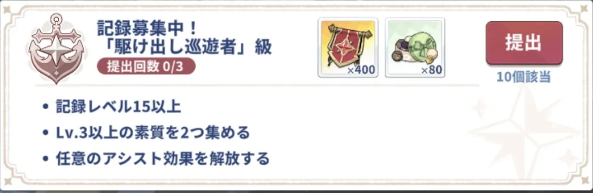 駆け出し巡遊者