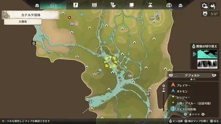 ジンオウガの出現場所マップ1