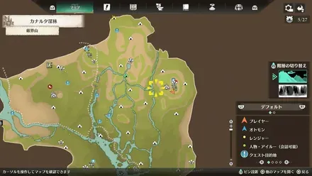 ライゼクスの出現場所マップ1