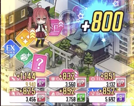 マスを見てタイミング