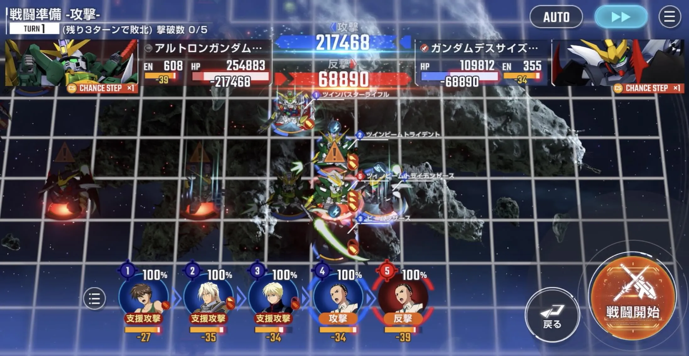 アルトロンガンダムを囲む