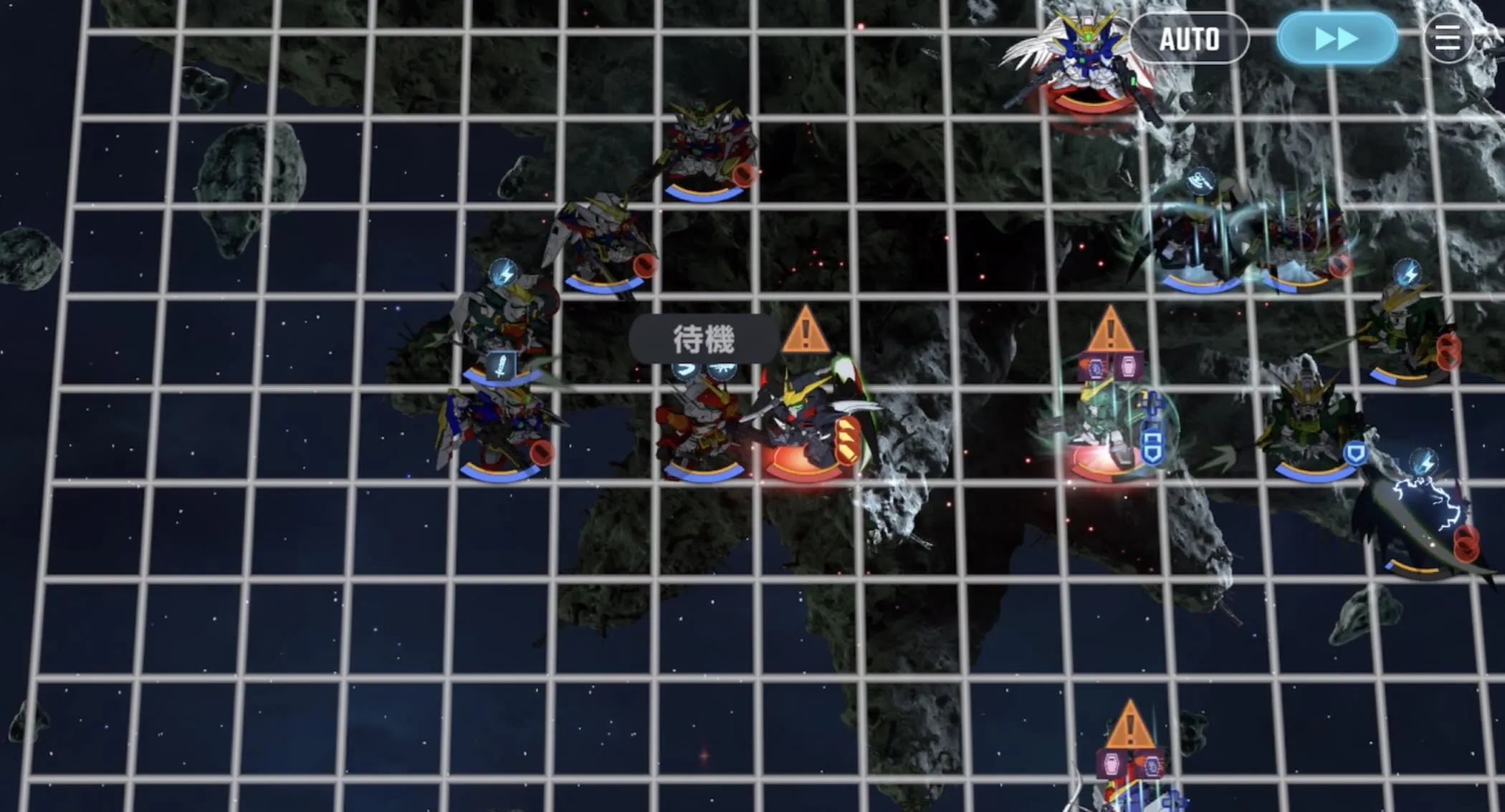 敵の支援防御は2回ずつ残しておく