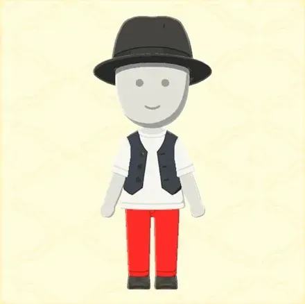 カジュアルジレコーデ画像