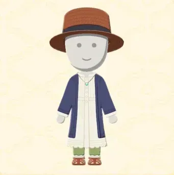 ナチュラルワンピースコーデ画像