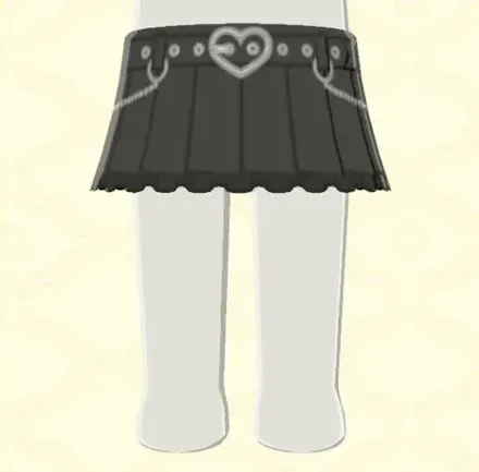 ハートバックルスカート画像