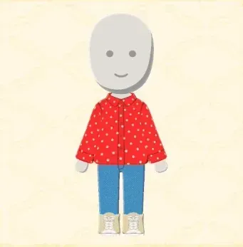 ドットシャツコーデ画像