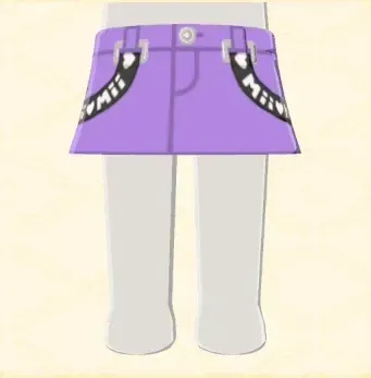 ストラップ付きスカート画像