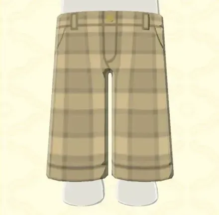 チェックワイドパンツ画像