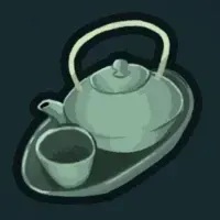 古びたティーセット画像
