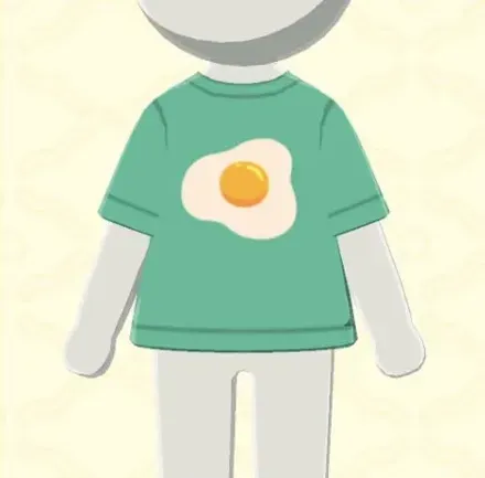 目玉焼きTシャツ画像