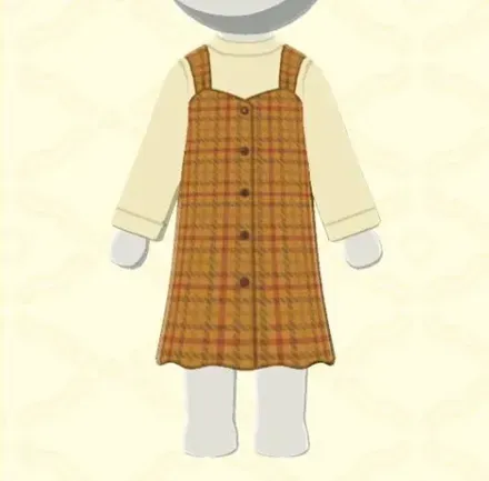 チェック柄ワンピース画像