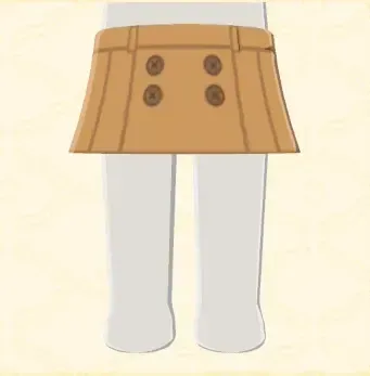 ダブルボタンスカート画像