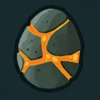 溶融した卵画像