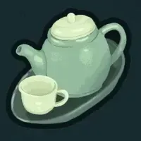 古びたティーセット？画像