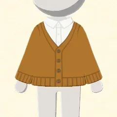 シャツ×カーディガン画像