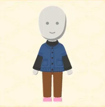 ふんわり半そでニットコーデ画像