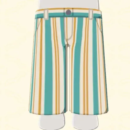 マルチストライプワイドパンツ画像