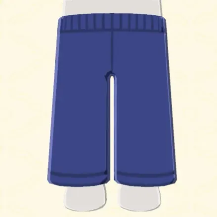 シンプルワイドパンツ画像