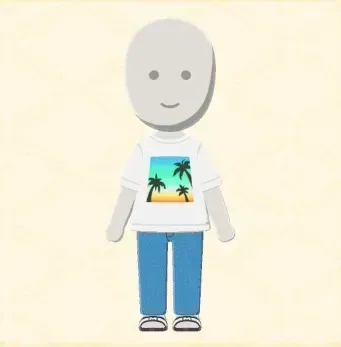 さわやかプリントTコーデ画像