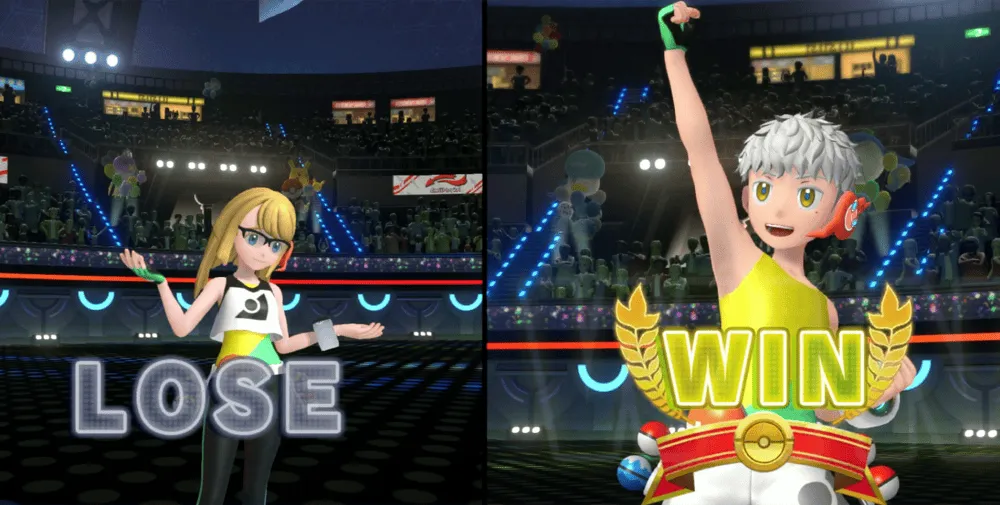 バトル後勝ち負け