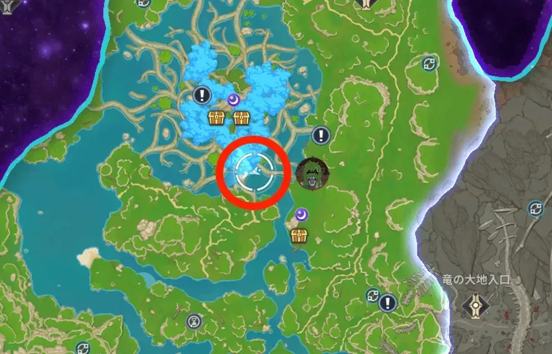 水濾樹の精髄_場所